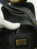 FENDI LEATHER BAG WITH GOLD HARDWARE