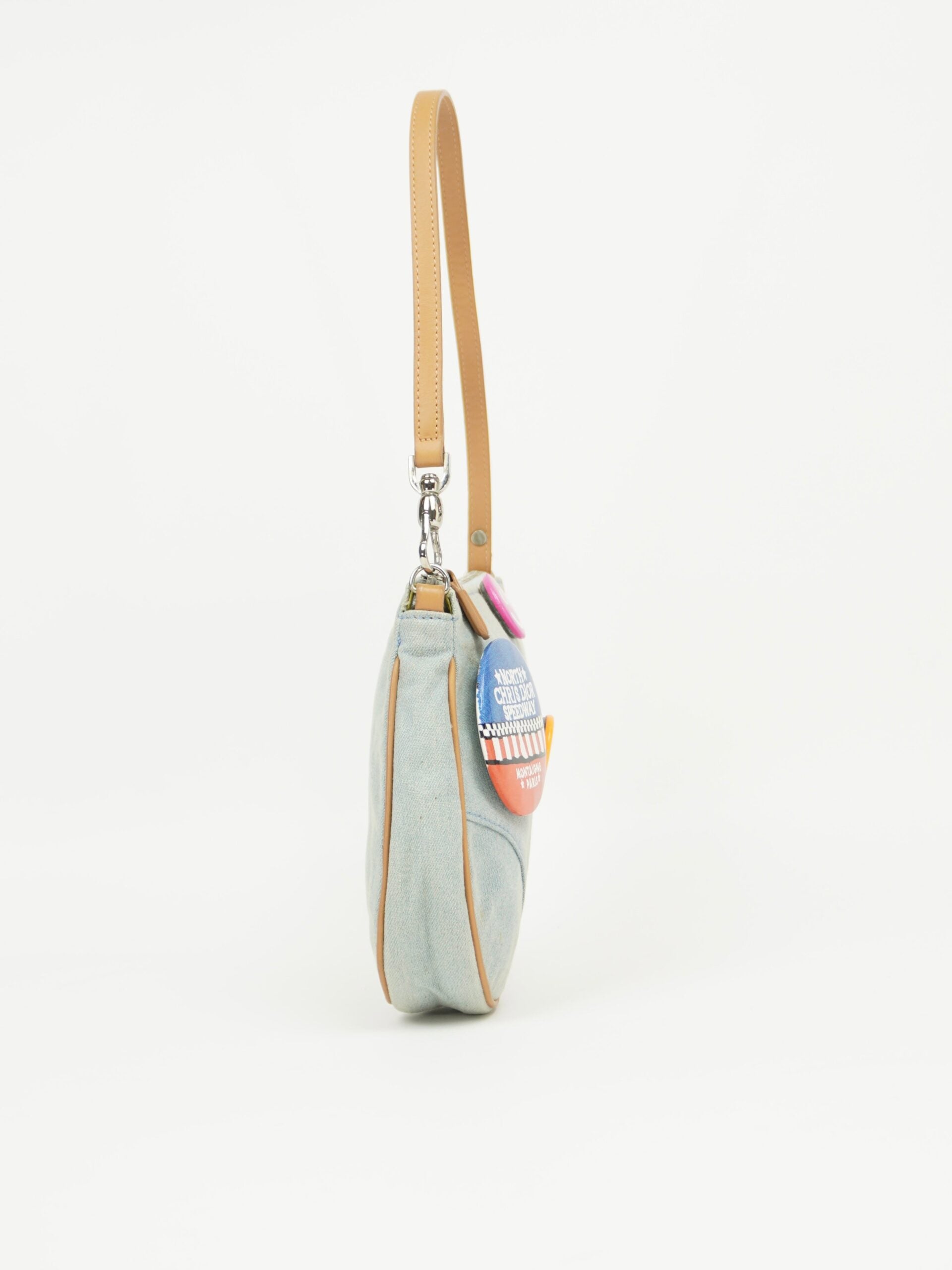 CHRISTIAN DIOR SPEEDWAY DENIM MINI SADDLE
