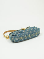 LOUIS VUITTON DENIM PLEATY BAG