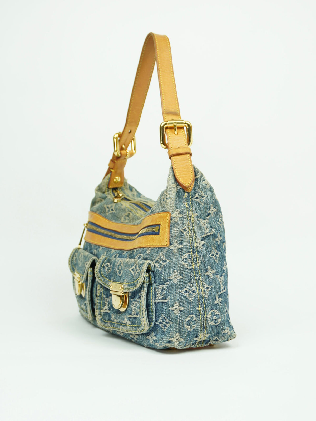 LOUIS VUITTON BAGGY PM DENIM SHOULDER BAG