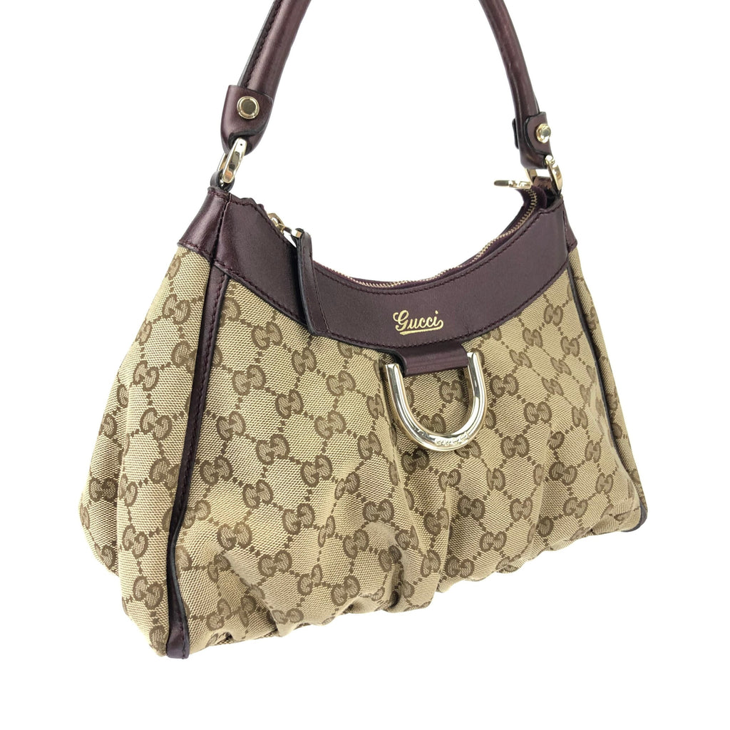 GUCCI ABBEY MONOGRAM SHOULDER BAG