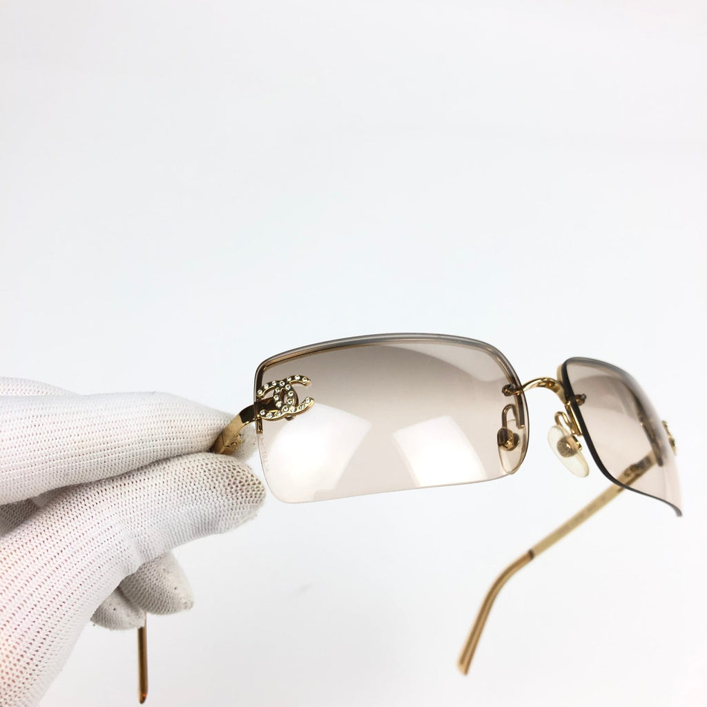 CHANEL RIMLESS SUNGLASSES