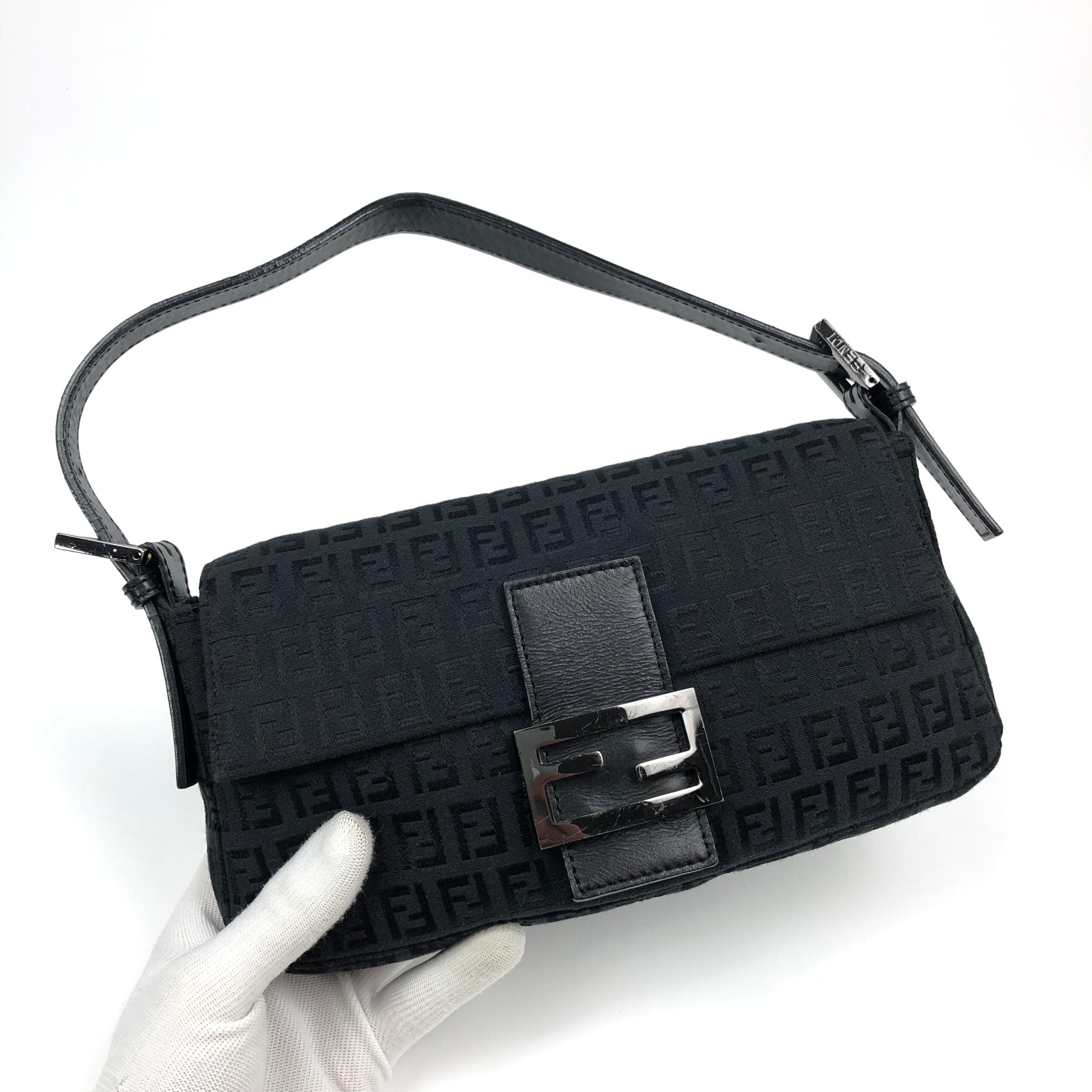 FENDI MONOGRAM BAGUETTE SHOULDER BAG