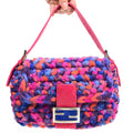 FENDI CROCHET BAGUETTE SHOULDER BAG