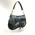 CHRISTIAN DIOR PONY HAIR DOUBLE SADDLE BAG