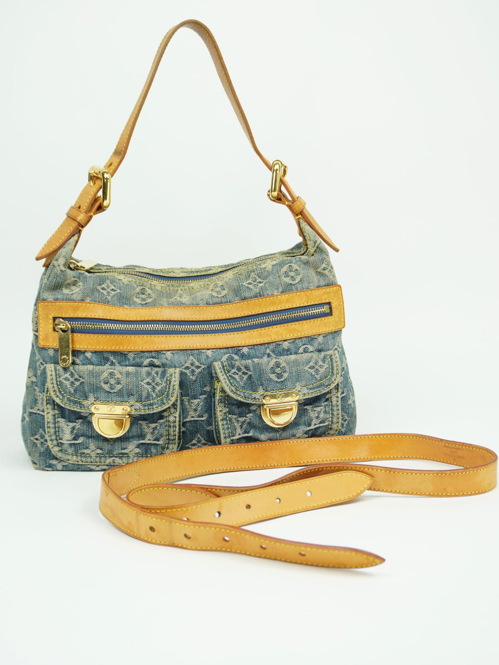 LOUIS VUITTON BAGGY PM DENIM SHOULDER BAG