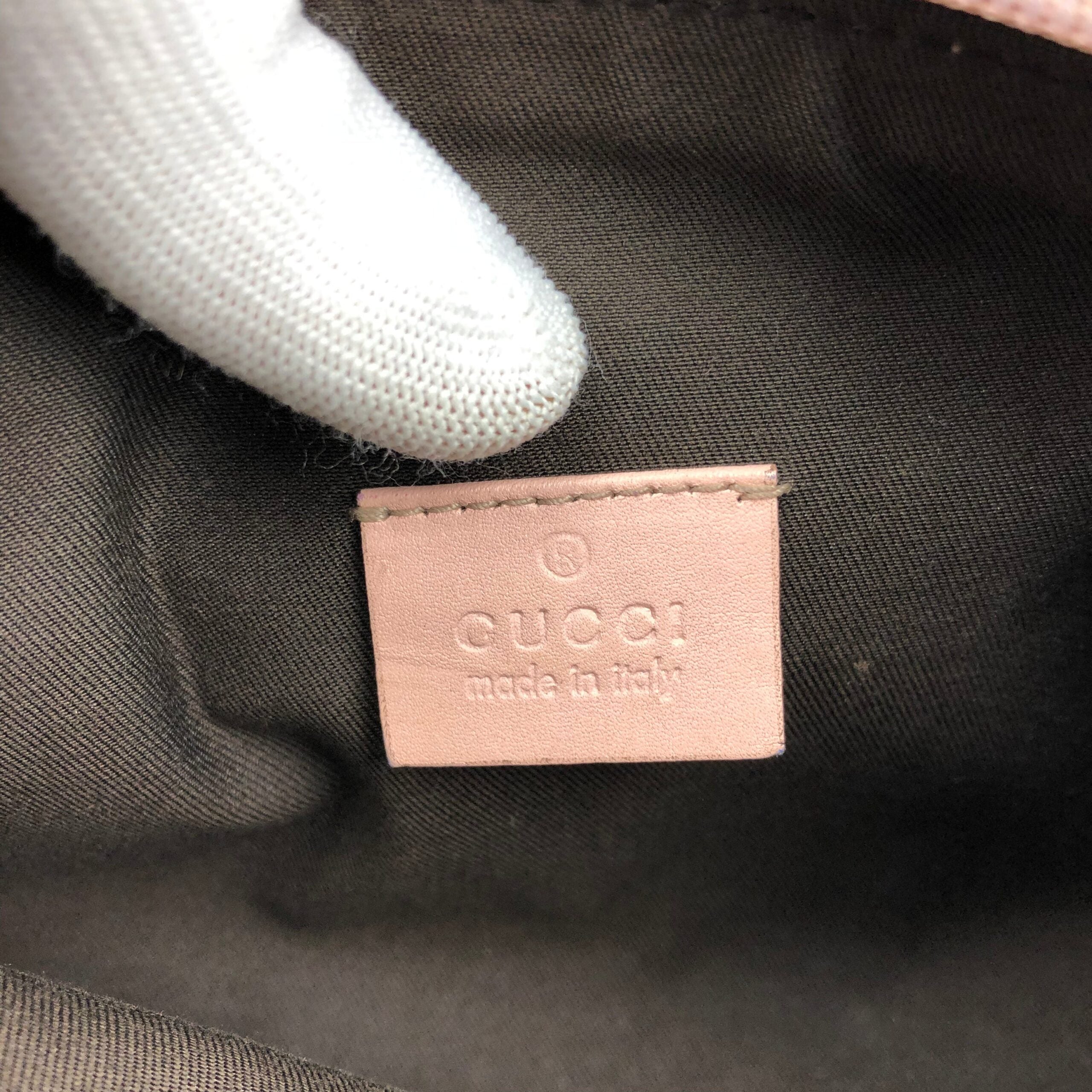 GUCCI MONOGRAM SHOULDER BAG