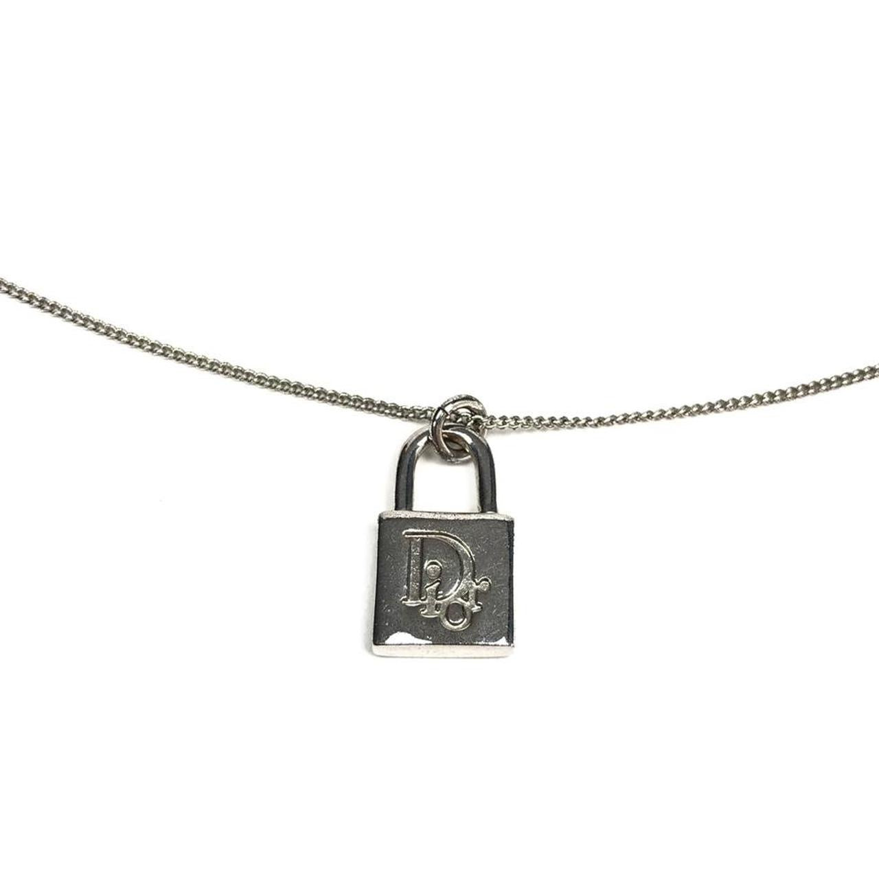 CHRISTIAN DIOR PADLOCK NECKLACE