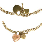 CHRISTIAN DIOR JEWELLED HEART NECKLACE