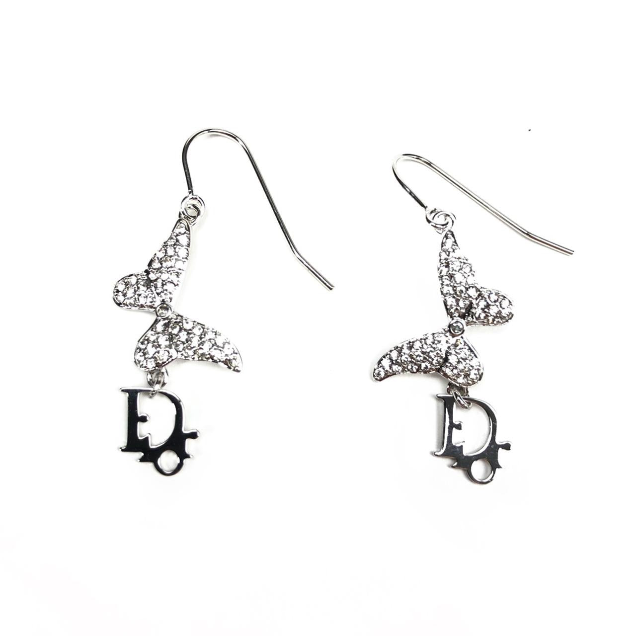 CHRISTIAN DIOR JEWELLED EARRINGS