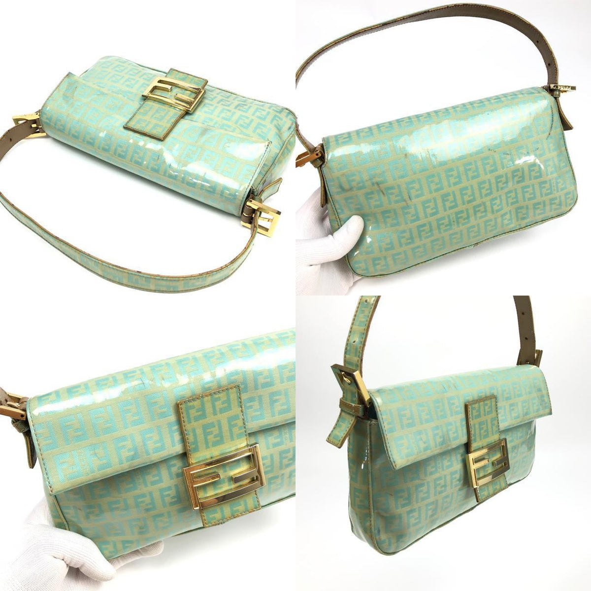 FENDI ZUCCA SHOULDER BAG