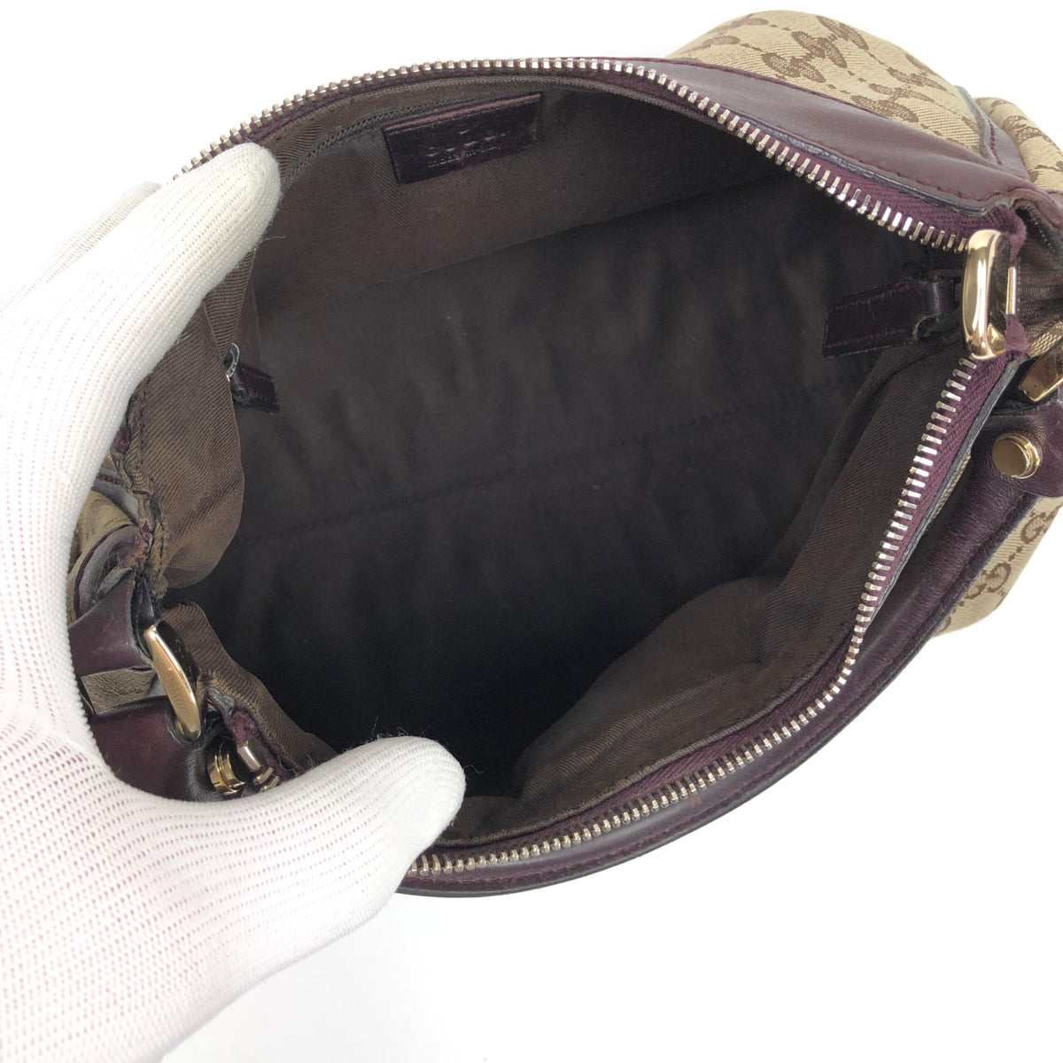 GUCCI MONOGRAM SHOULDER BAG