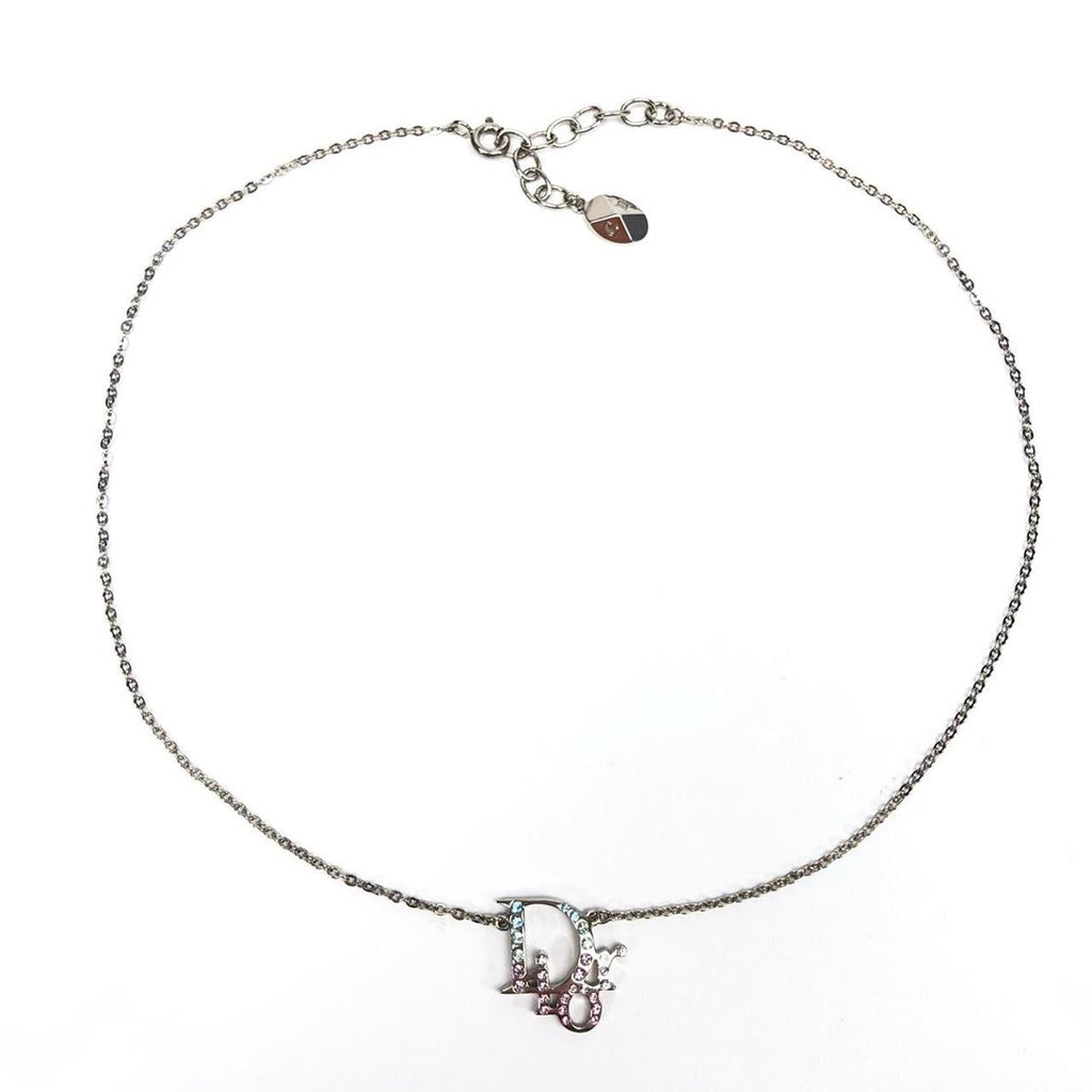 CHRISTIAN DIOR MULTI-COLOUR MONOGRAM NECKLACE