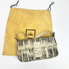 FENDI PYTHON SNAKESKIN BAGUETTE SHOULDER BAG