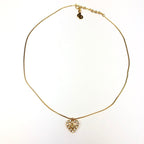 CHRISTIAN DIOR JEWELLED HEART NECKLACE
