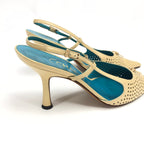 CHANEL SLING-BACK MULE HEELS - UK 3.5 / US 5.5 / EU 36.5