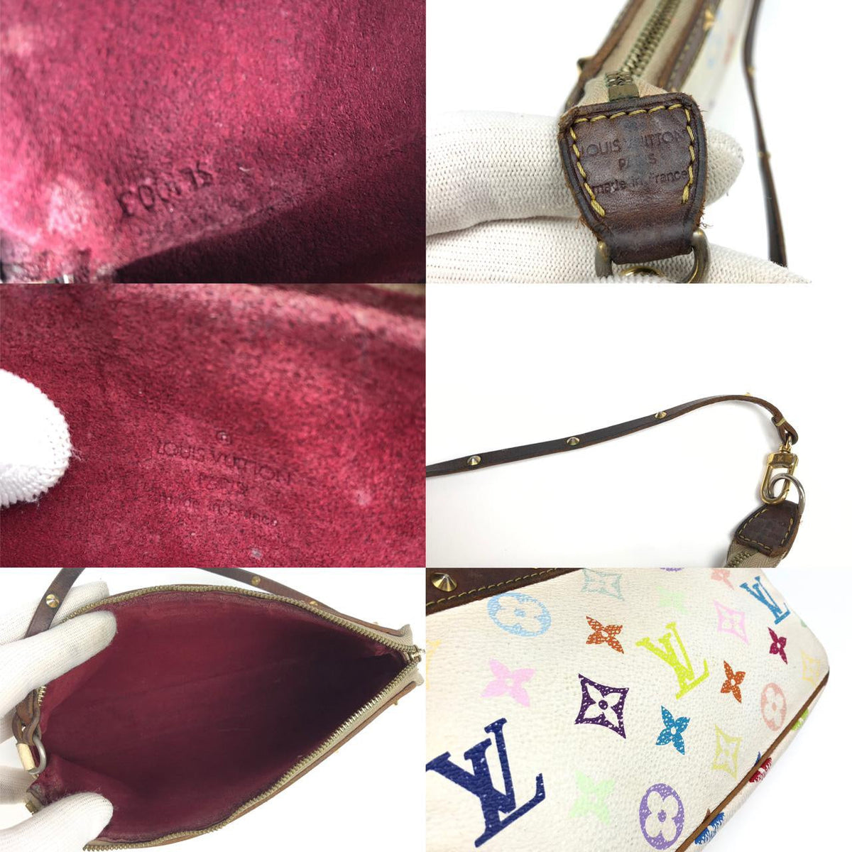 LOUIS VUITTON MULTI-COLOUR TEKASHI MURAKAMI POCHETTE BAG