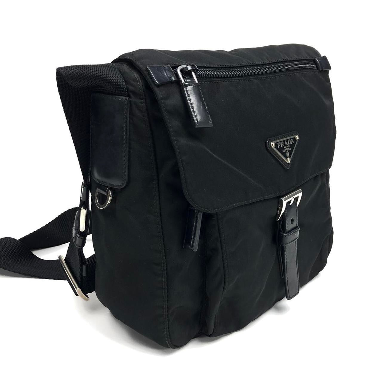 PRADA NYLON BUCKLE CROSSBODY BAG