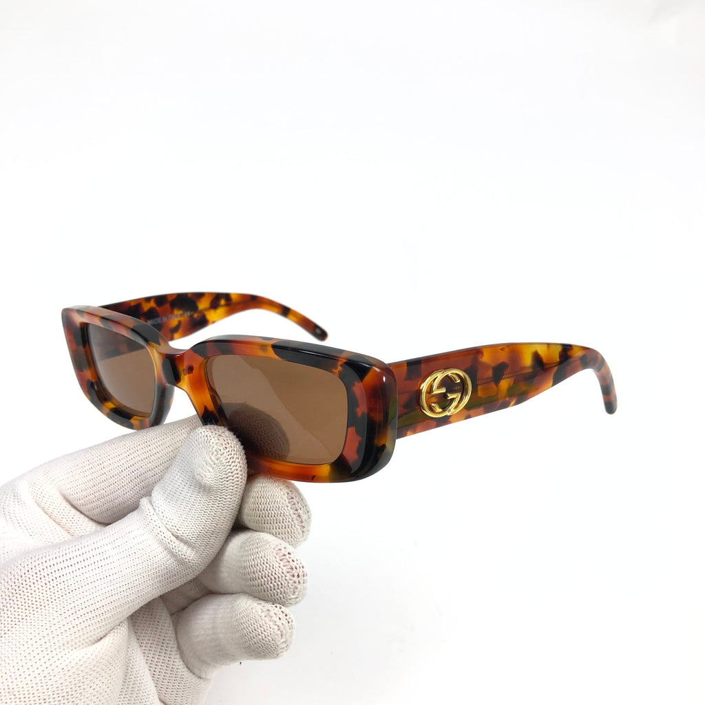 GUCCI TORTOISE SHELL SUNGLASSES