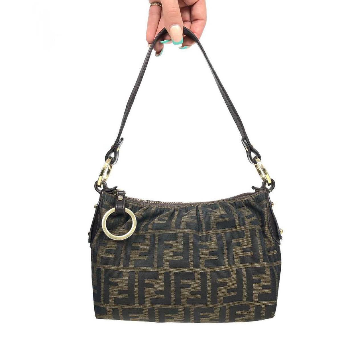 FENDI ZUCCA SHOULDER BAG