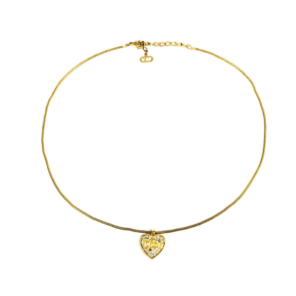 CHRISTIAN DIOR HEART NECKLACE
