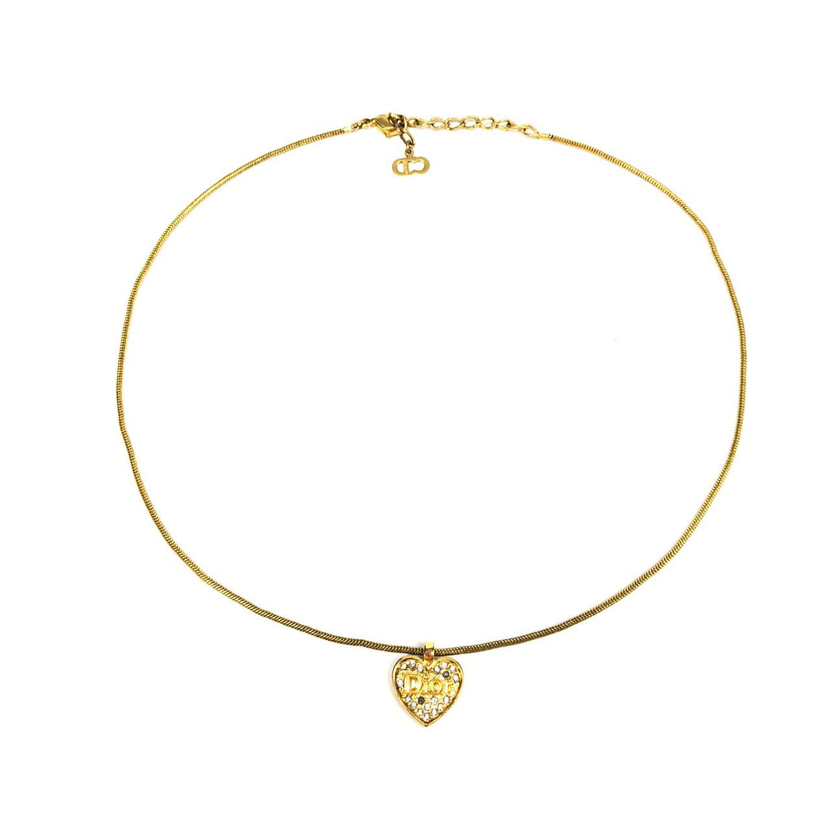 CHRISTIAN DIOR HEART NECKLACE