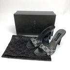 GUCCI MONOGRAM HEELS -  UK 3 / US 5 / EU 36