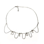 CHRISTIAN DIOR JEWELLED SPELL-OUT NECKLACE