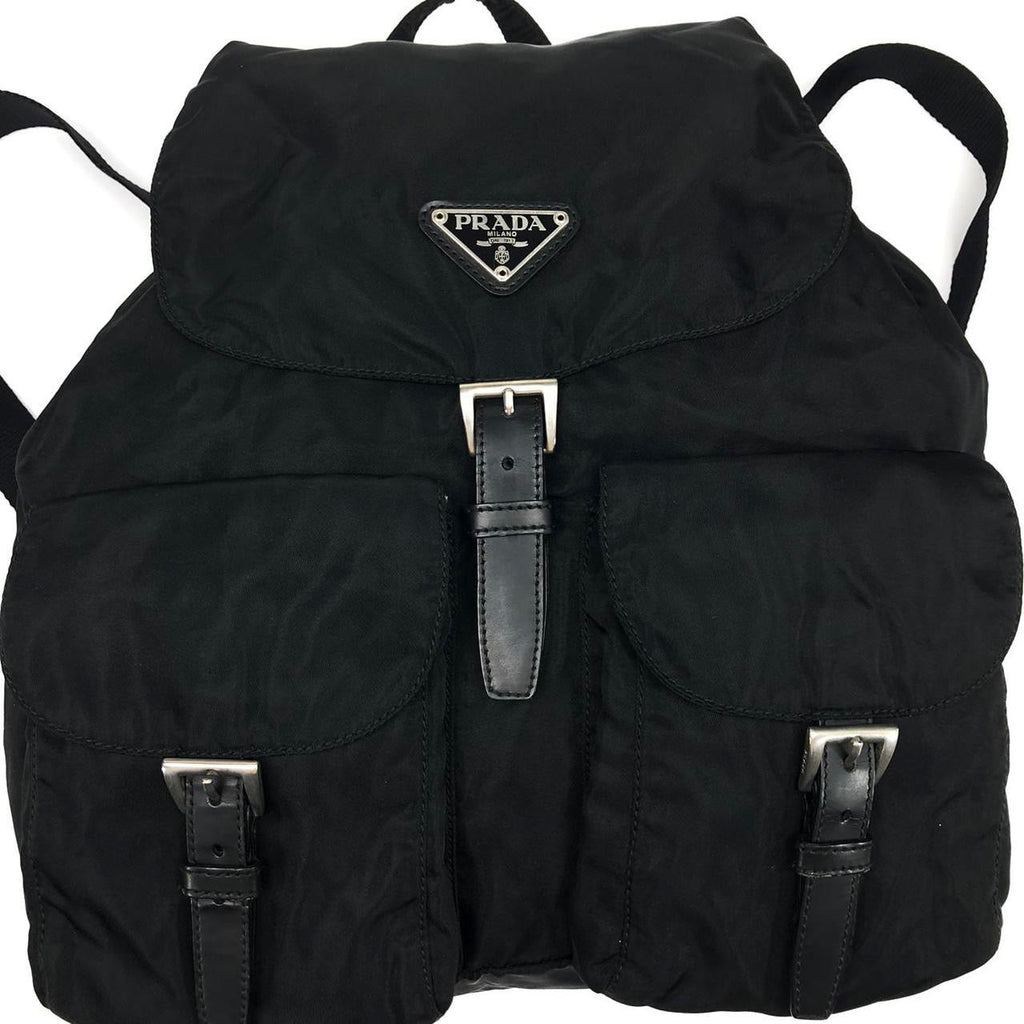 PRADA NYLON DOUBLE BUCKLE BACKPACK