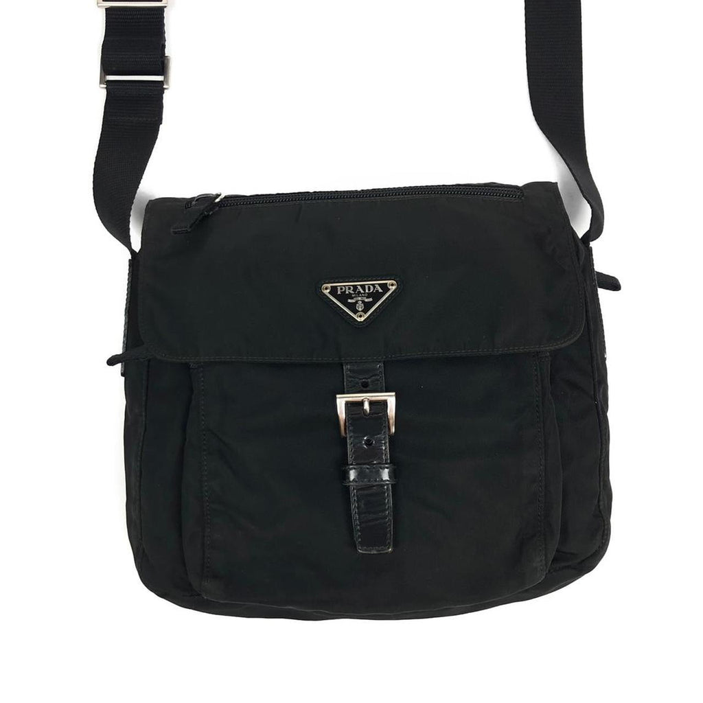 PRADA NYLON BUCKLE CROSSBODY BAG