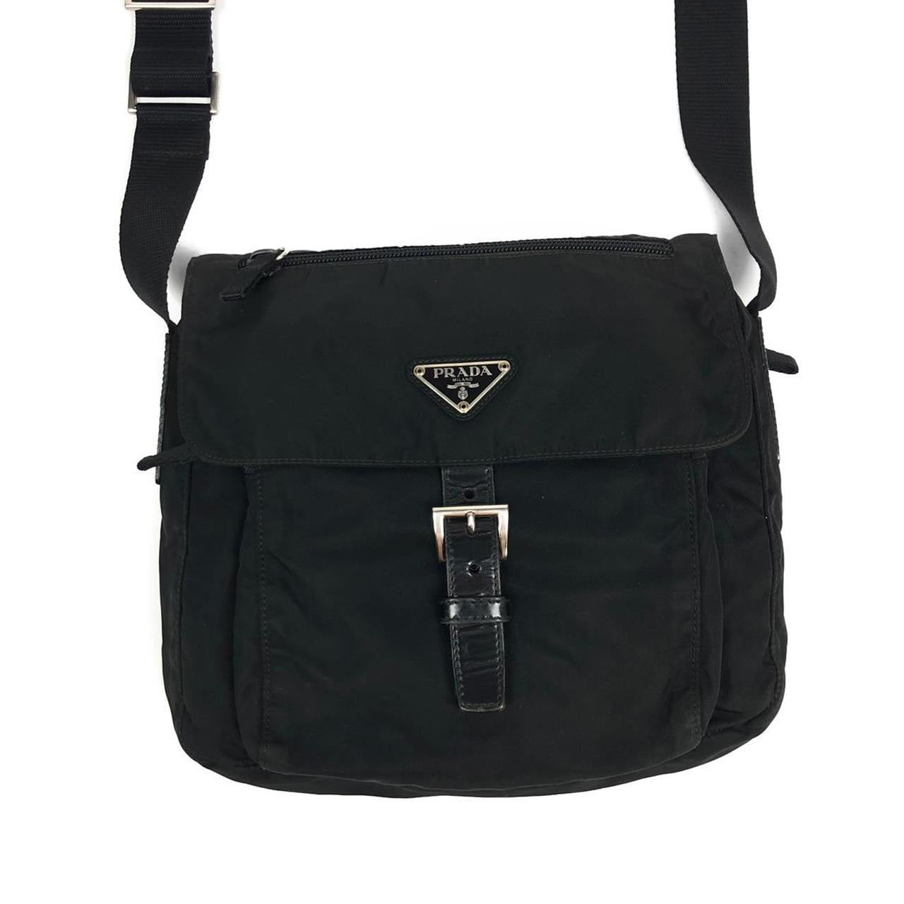 PRADA NYLON BUCKLE CROSSBODY BAG