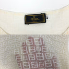FENDI ZUCCA SHEER TOP