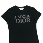 CHRISTIAN DIOR DIAMANTÉ SPELL-OUT T-SHIRT