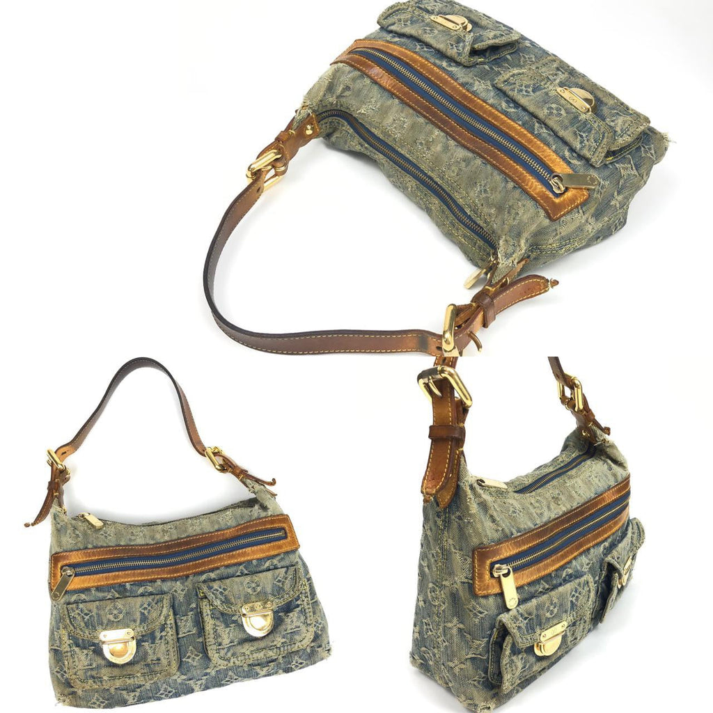 LOUIS VUITTON DENIM SHOULDER BAG
