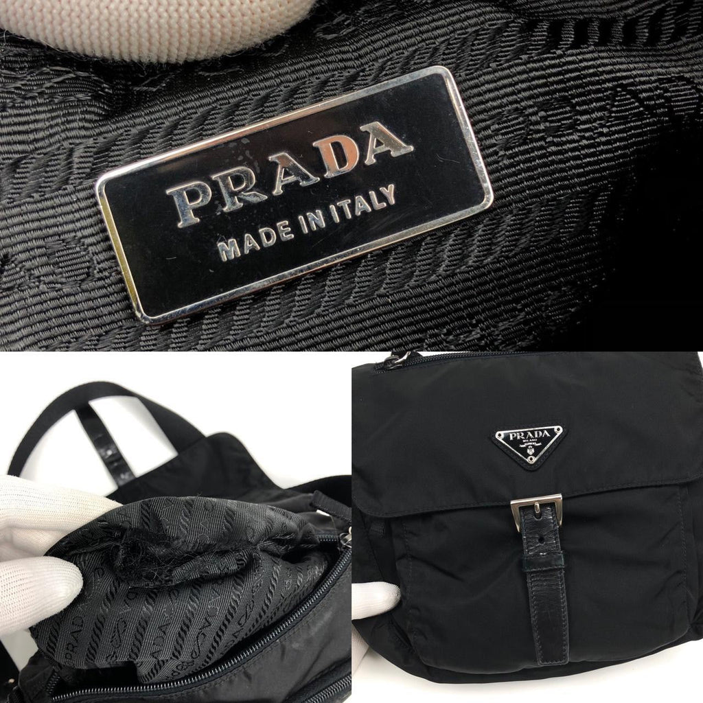 PRADA NYLON BUCKLE CROSSBODY BAG