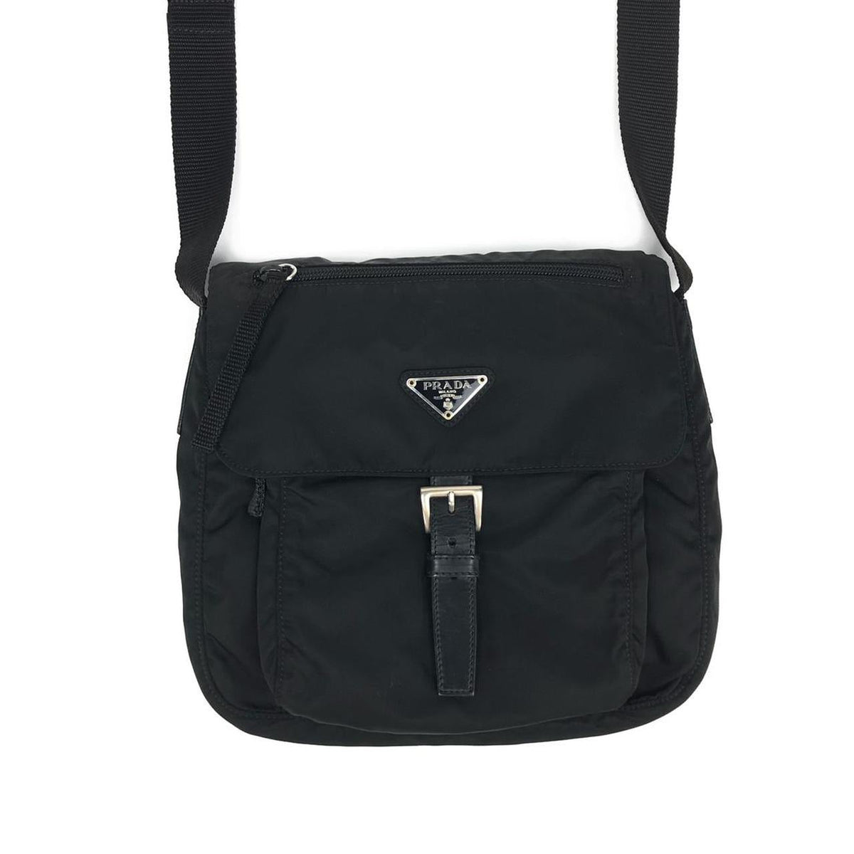 PRADA NYLON BUCKLE CROSSBODY BAG