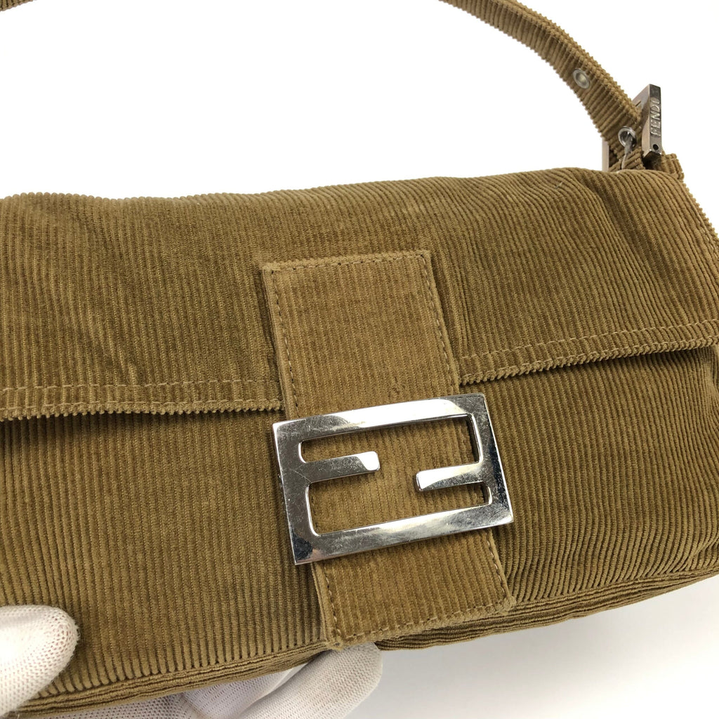 FENDI CORDUROY BAGUETTE BAG
