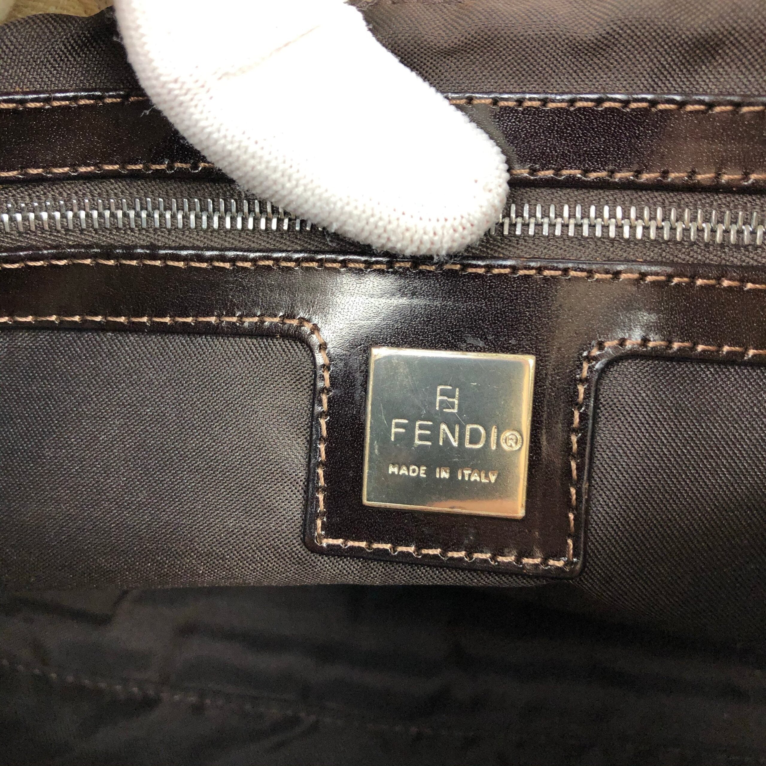 FENDI ZUCCA SHOULDER BAG