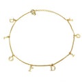 CHRISTIAN DIOR JEWELLED SPELL-OUT NECKLACE
