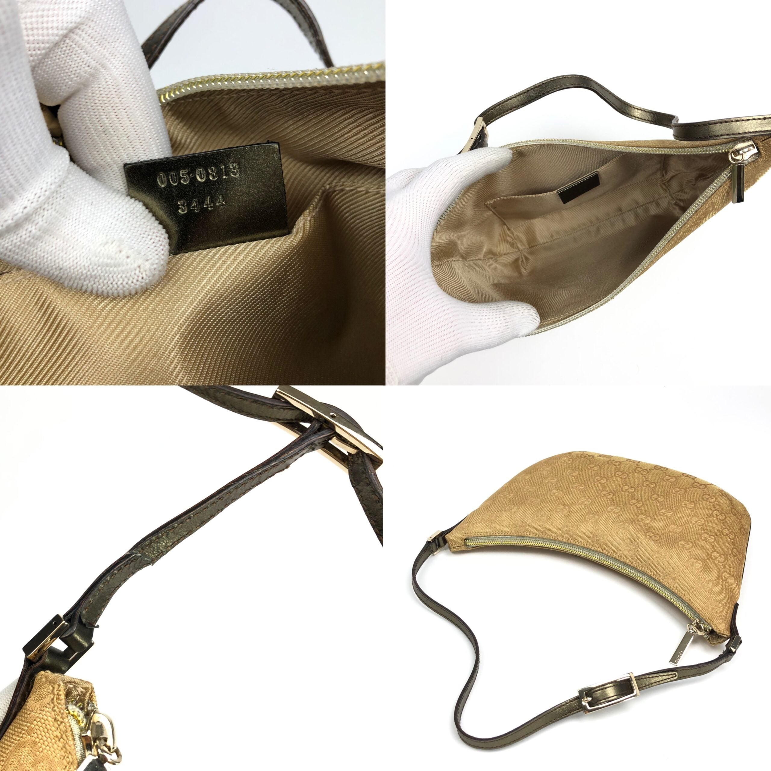 GUCCI MONOGRAM SHOULDER BAG