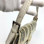 FENDI PYTHON SNAKESKIN BAGUETTE SHOULDER BAG