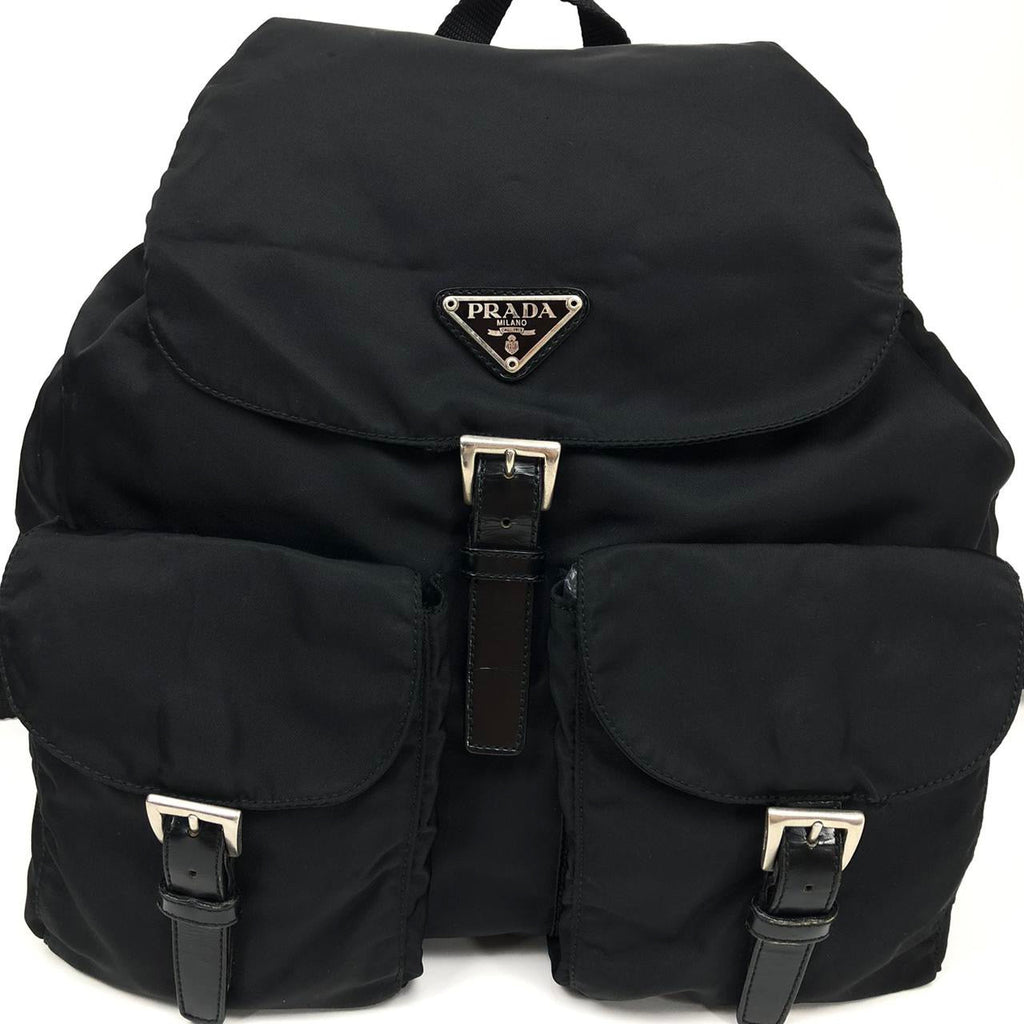 PRADA NYLON DOUBLE BUCKLE BACKPACK