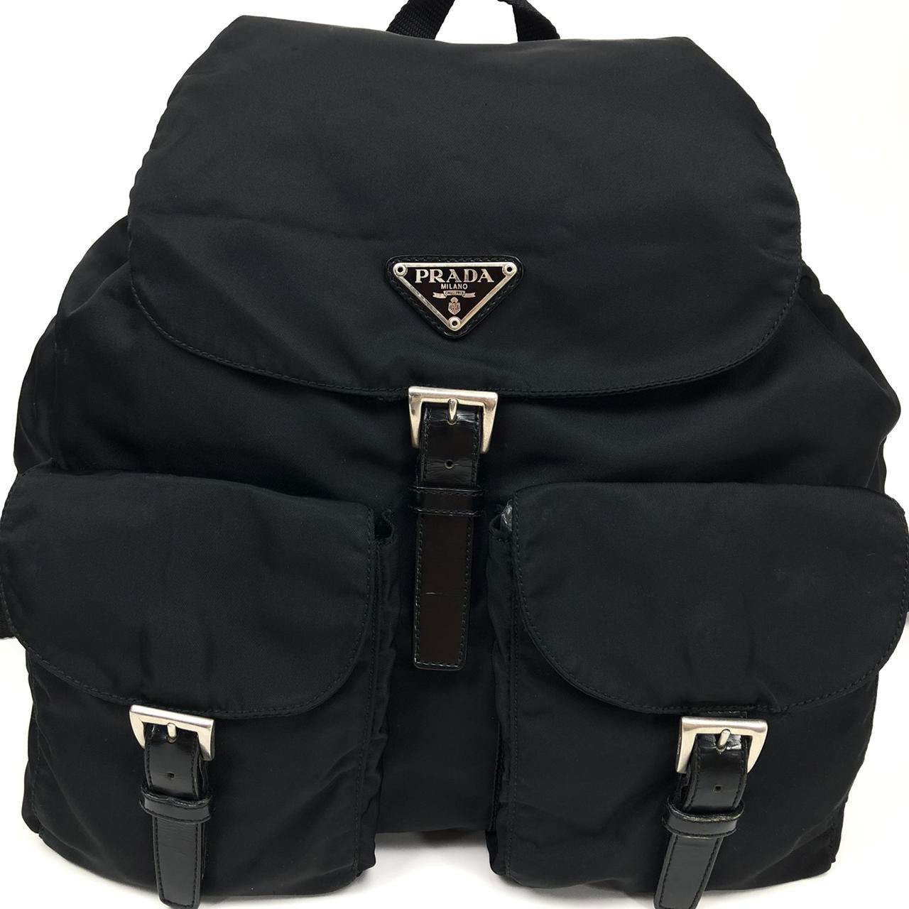 PRADA NYLON DOUBLE BUCKLE BACKPACK