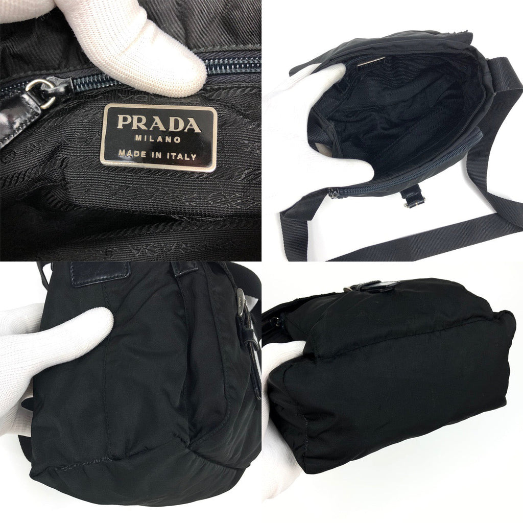 PRADA NYLON BUCKLE CROSSBODY BAG