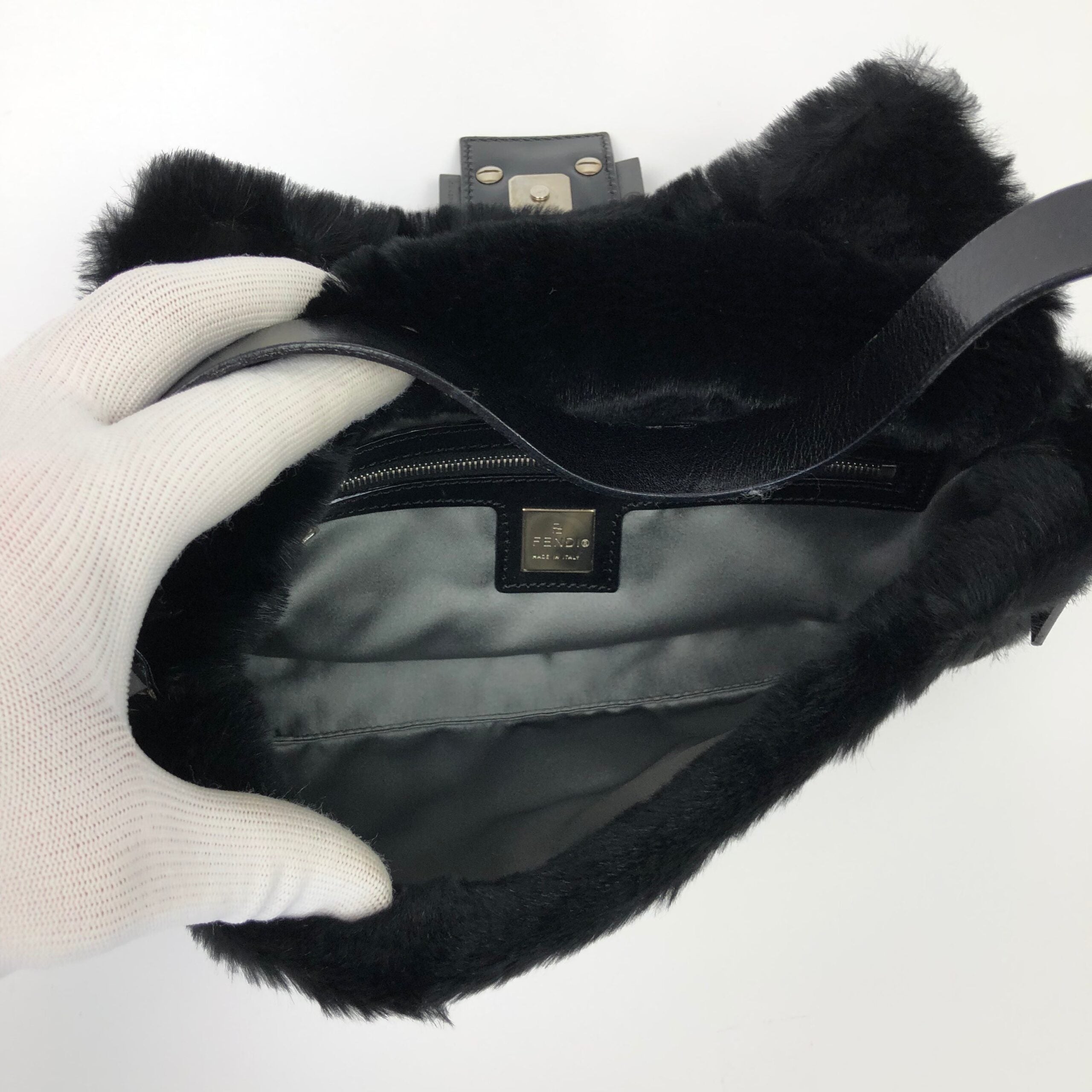 FENDI MINK FUR BAGUETTE BAG