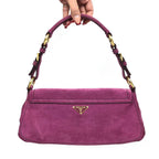 PRADA SUEDE SHOULDER BAG
