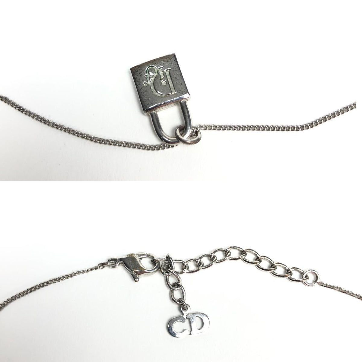 CHRISTIAN DIOR PADLOCK NECKLACE