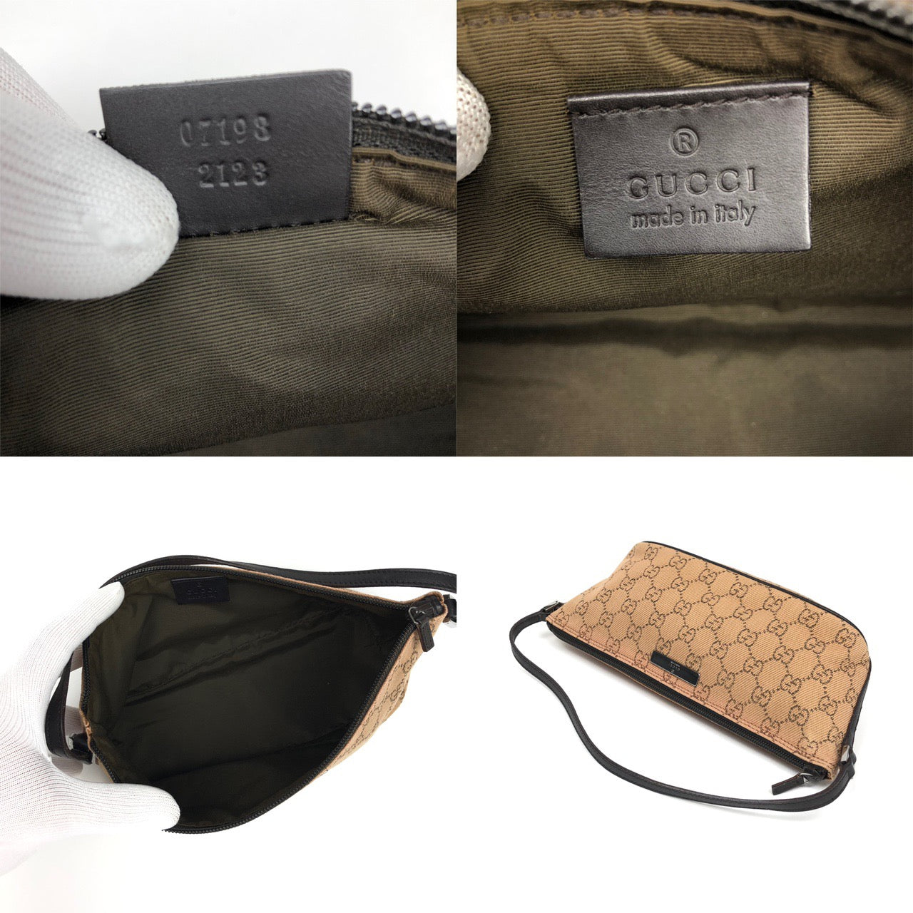 GUCCI MONOGRAM SHOULDER BAG