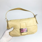 FENDI LEATHER BAGUETTE SHOULDER BAG