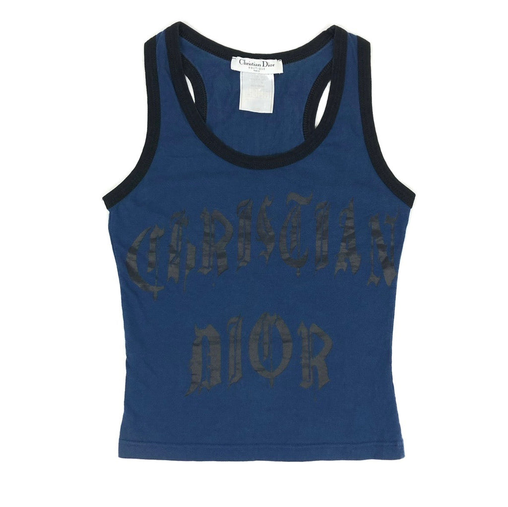CHRISTIAN DIOR ‘CHRISTIAN DIOR’ GOTHIC LOGO TOP